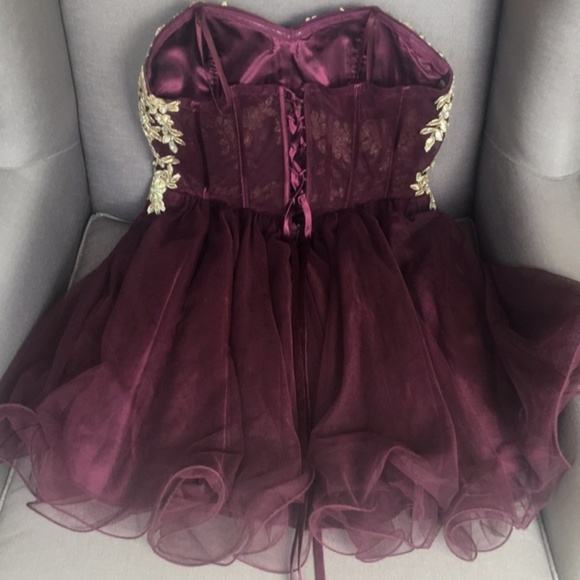 Blondie Nites Strapless Fit & Flare Tulle Dress - Picture 5 of 8